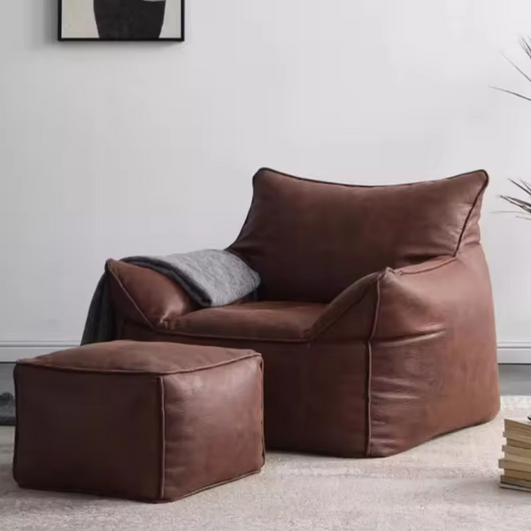 Modern Bean Bag Sofas Living Room Relaxing 1-person Sofa Soft Couch Comfortable Lazy Sofas Home Balcony Sleeper BeanBag Bed Set