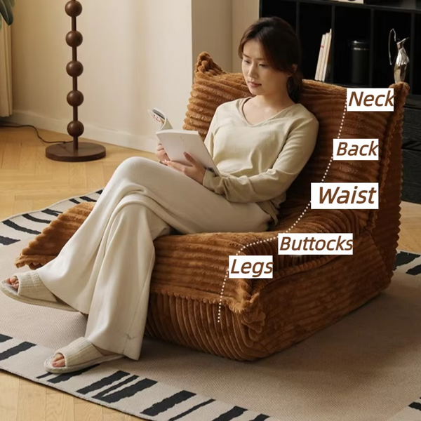 Lazy Bean Bag Sofas Living Room Relaxing 1-person Sofa Comfortable Soft Couch Balcony Bedroom Giant Puffs Sleeper Beanbag Sofas