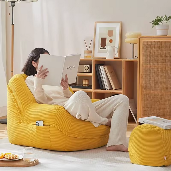 New model Household Goods Wowo Sofa Lazy Sofa Bean Bag Tatami Balcony Bedroom Sleepable Sofa Fabric Sofa premium