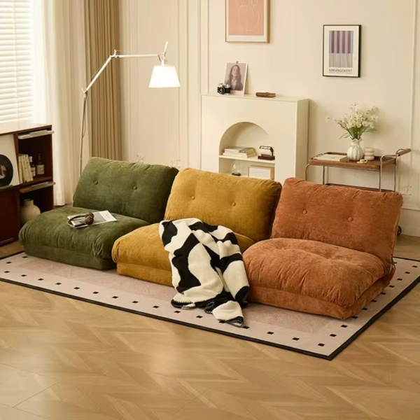 Lazy sofa reclining sleeping bedroom bedside tatami double chair balcony living room single folding small sofa premium