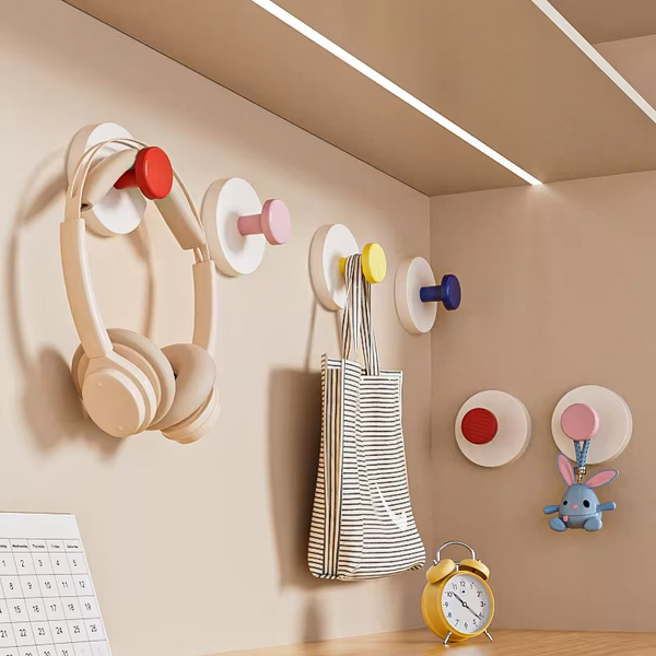Dopamine Entrance Hooks Are Punch-free Traceless Kitchen Bathroom Key Storage Clothes Hooks Strong Adhesive Hooks
