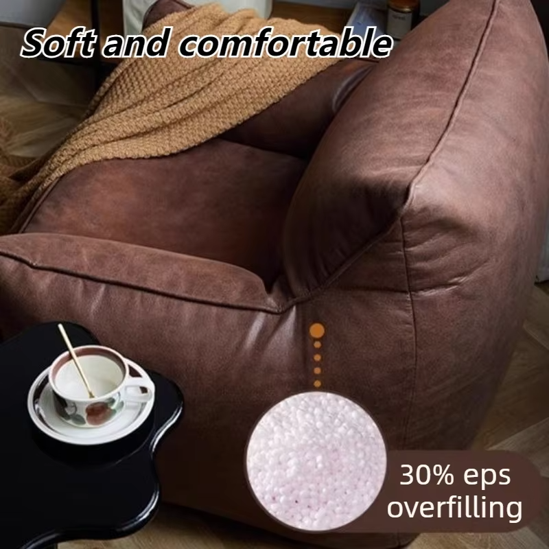 Modern Bean Bag Sofas Living Room Relaxing 1-person Sofa Soft Couch Comfortable Lazy Sofas Home Balcony Sleeper BeanBag Bed Set