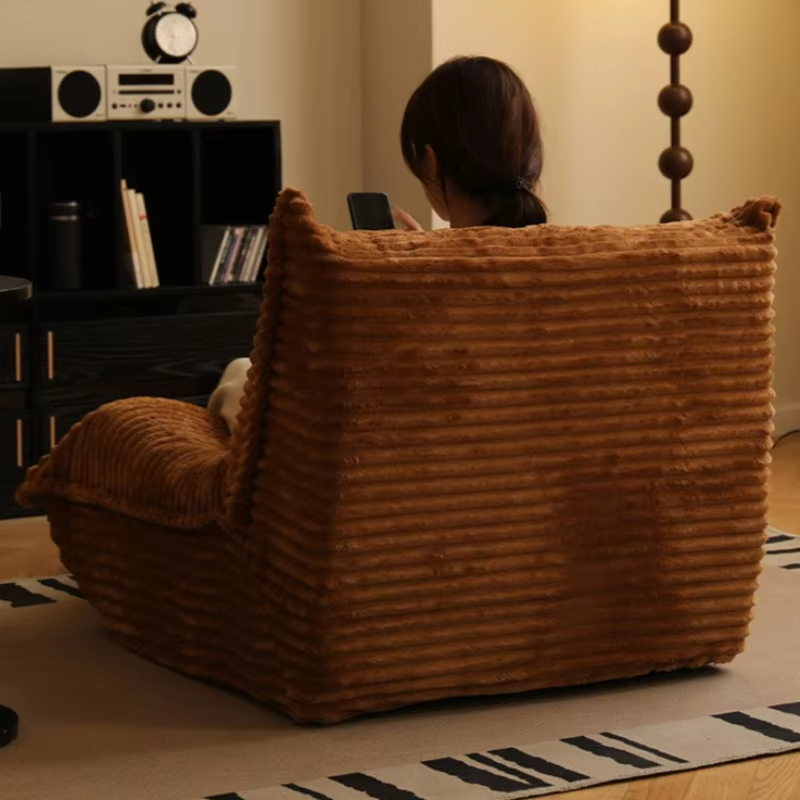 Lazy Bean Bag Sofas Living Room Relaxing 1-person Sofa Comfortable Soft Couch Balcony Bedroom Giant Puffs Sleeper Beanbag Sofas
