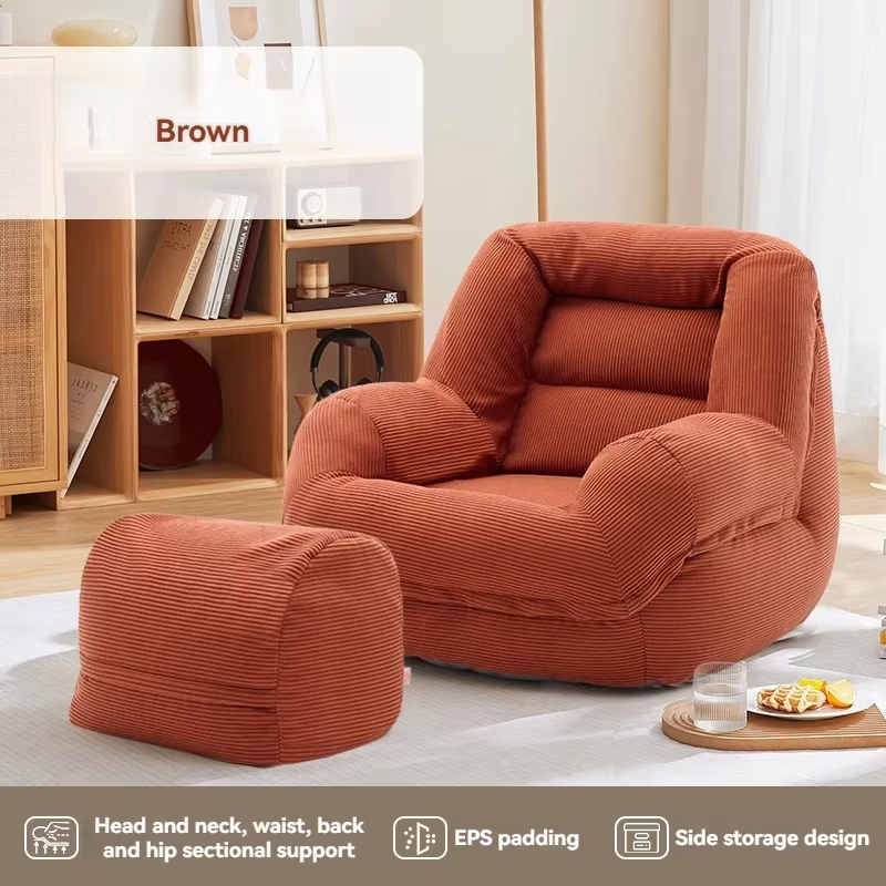 New model Household Goods Wowo Sofa Lazy Sofa Bean Bag Tatami Balcony Bedroom Sleepable Sofa Fabric Sofa  premium
