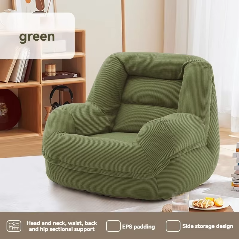 New model Household Goods Wowo Sofa Lazy Sofa Bean Bag Tatami Balcony Bedroom Sleepable Sofa Fabric Sofa  premium