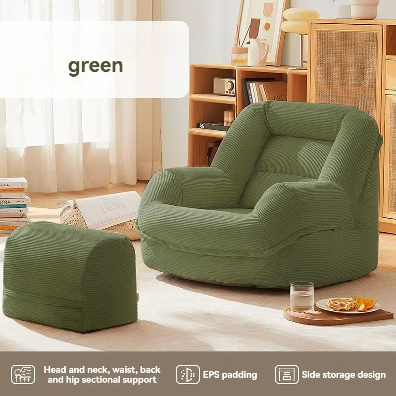New model Household Goods Wowo Sofa Lazy Sofa Bean Bag Tatami Balcony Bedroom Sleepable Sofa Fabric Sofa  premium