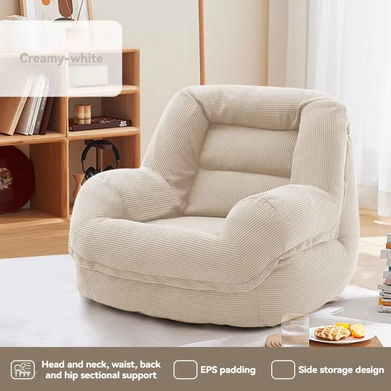 New model Household Goods Wowo Sofa Lazy Sofa Bean Bag Tatami Balcony Bedroom Sleepable Sofa Fabric Sofa  premium