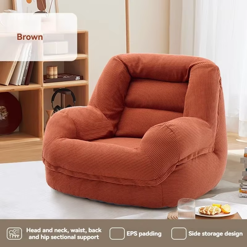 New model Household Goods Wowo Sofa Lazy Sofa Bean Bag Tatami Balcony Bedroom Sleepable Sofa Fabric Sofa  premium