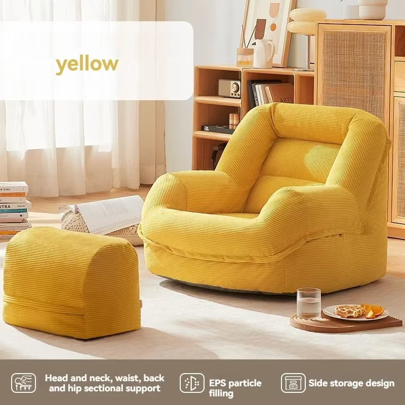 New model Household Goods Wowo Sofa Lazy Sofa Bean Bag Tatami Balcony Bedroom Sleepable Sofa Fabric Sofa  premium