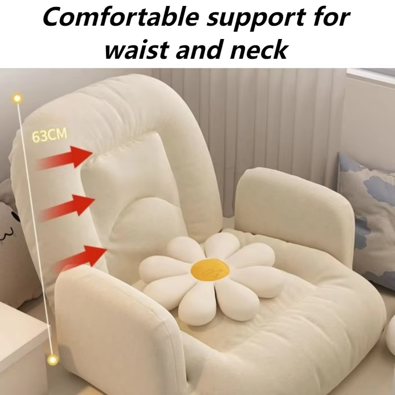 Folding Living Room Sofas Adjustment 1 Person Armchair Couch Comfortable Lazy Sofa Chaise Lounge Balcony Backrest Tatami Sofa