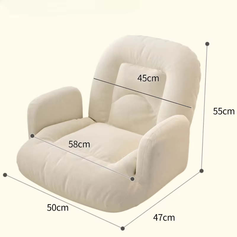 Folding Living Room Sofas Adjustment 1 Person Armchair Couch Comfortable Lazy Sofa Chaise Lounge Balcony Backrest Tatami Sofa