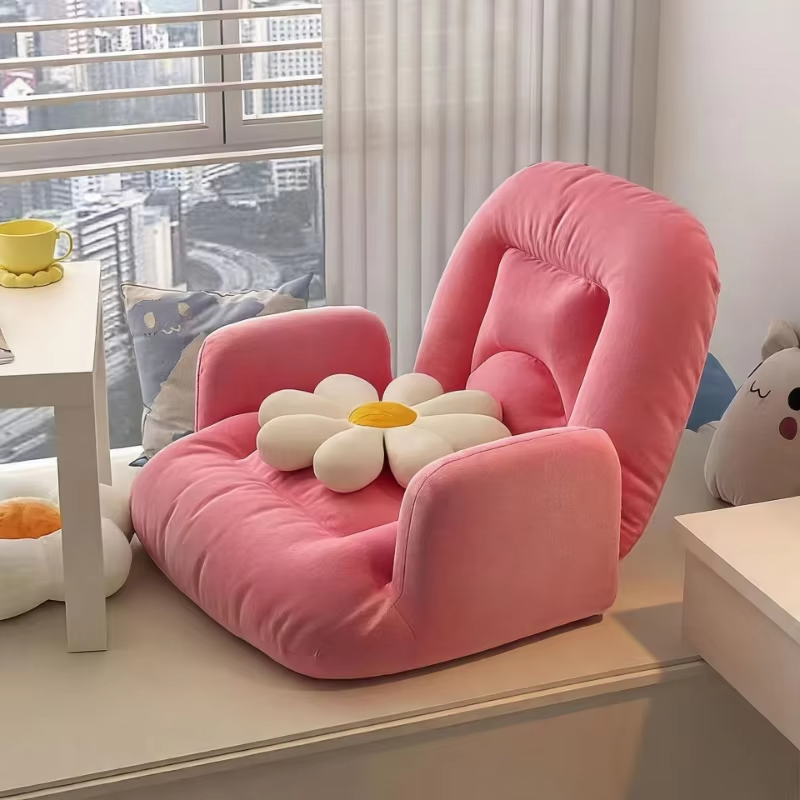 Folding Living Room Sofas Adjustment 1 Person Armchair Couch Comfortable Lazy Sofa Chaise Lounge Balcony Backrest Tatami Sofa