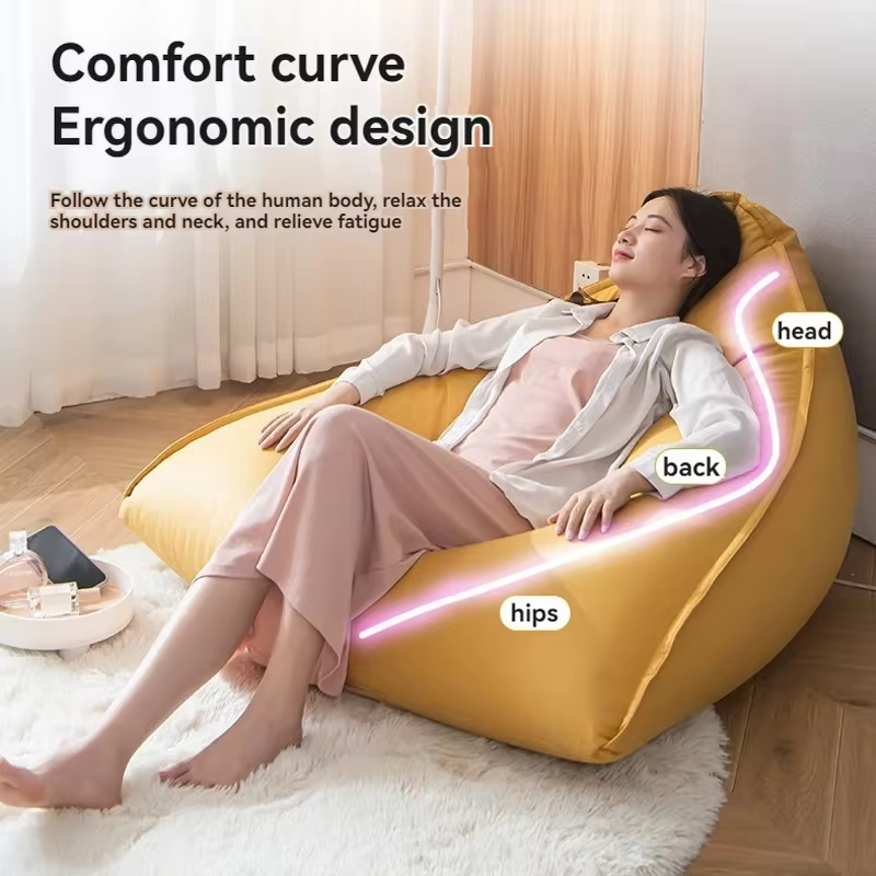Household Goods Technology Cloth Lazy Sofa Bean Bag Tatami Sleepable Balcony Internet Celebrity Bedroom Single Sofa Lazy Chair