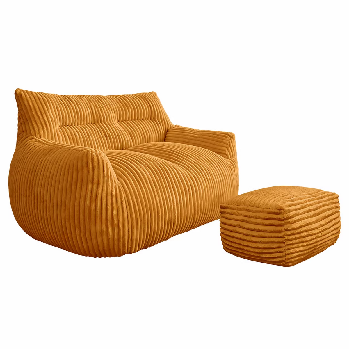 Giant Bean Bag Chair for Adults with Armrests ，Large Stuffed Animal Storage Bean Bag ，Washable Oversized Comfy  Beanbag  Chair，  Cozy Fluffy Single Cloud Mini Couch，Lounge Lazy Floor Sofa Accent Chair for Living Room
