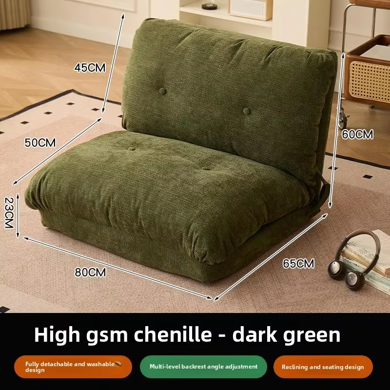 Lazy sofa reclining sleeping bedroom bedside tatami double chair balcony living room single folding small sofa premium