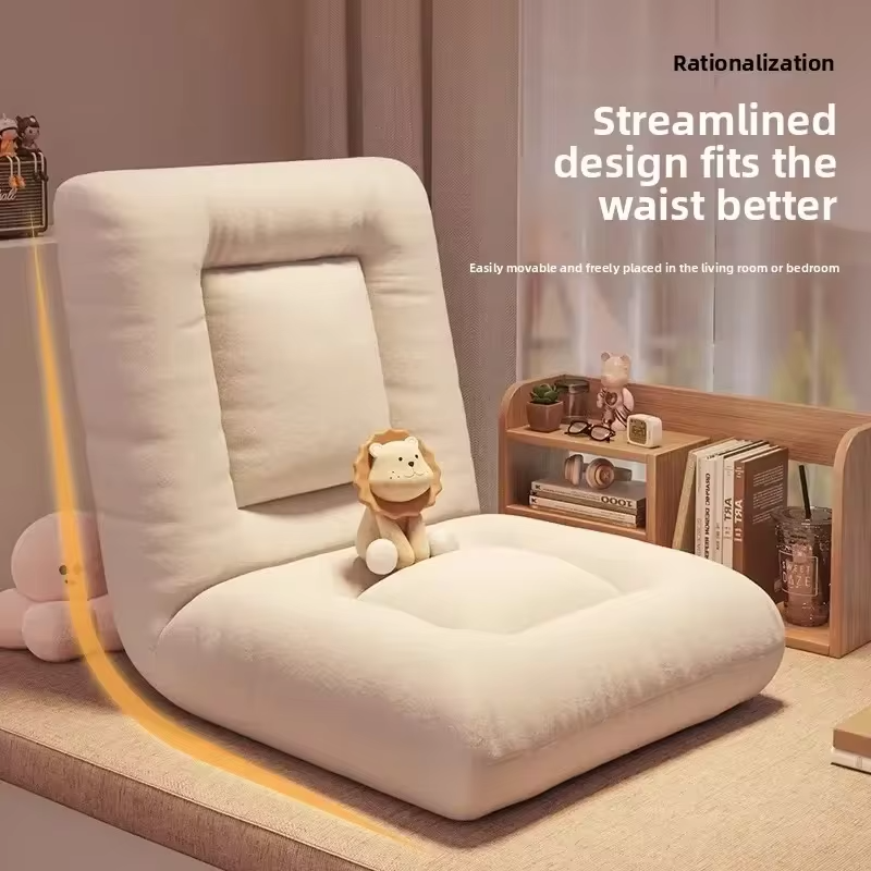 Modern Lazy sofa tatami seat folding single small sofa balcony bay window recliner back chair