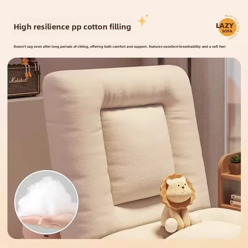 Modern Lazy sofa tatami seat folding single small sofa balcony bay window recliner back chair