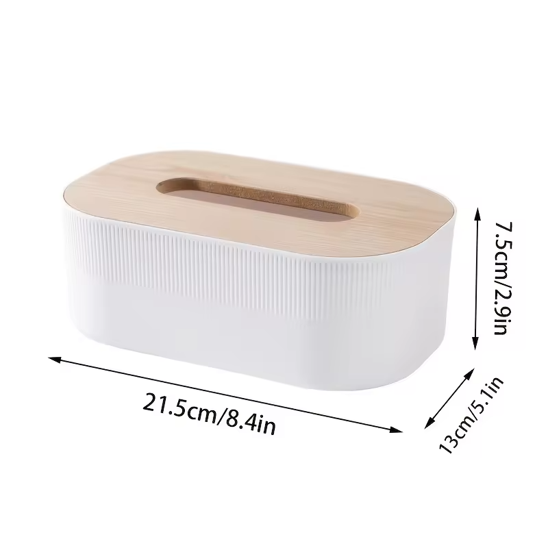 Arched Tissue Box with Lid | Large Towel Dispenser, Oil Rubbed End, Suitable for Bathroom, Bedroom, Living Room, Dormitory