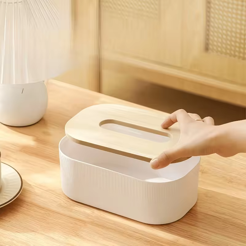 Arched Tissue Box with Lid | Large Towel Dispenser, Oil Rubbed End, Suitable for Bathroom, Bedroom, Living Room, Dormitory