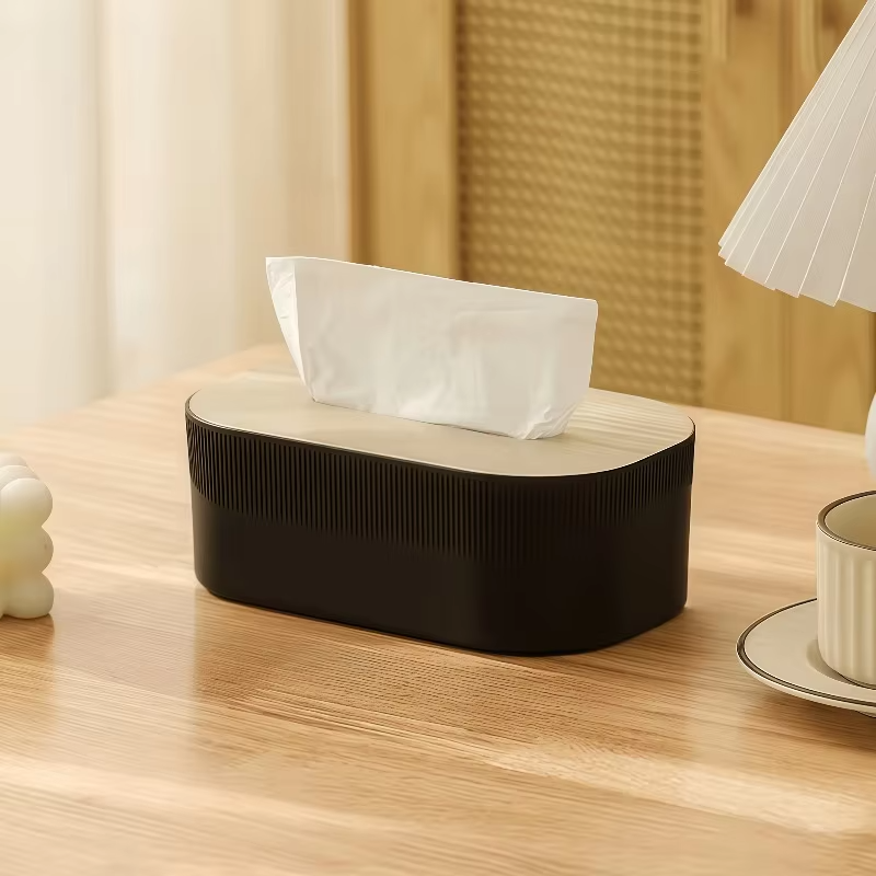 Arched Tissue Box with Lid | Large Towel Dispenser, Oil Rubbed End, Suitable for Bathroom, Bedroom, Living Room, Dormitory