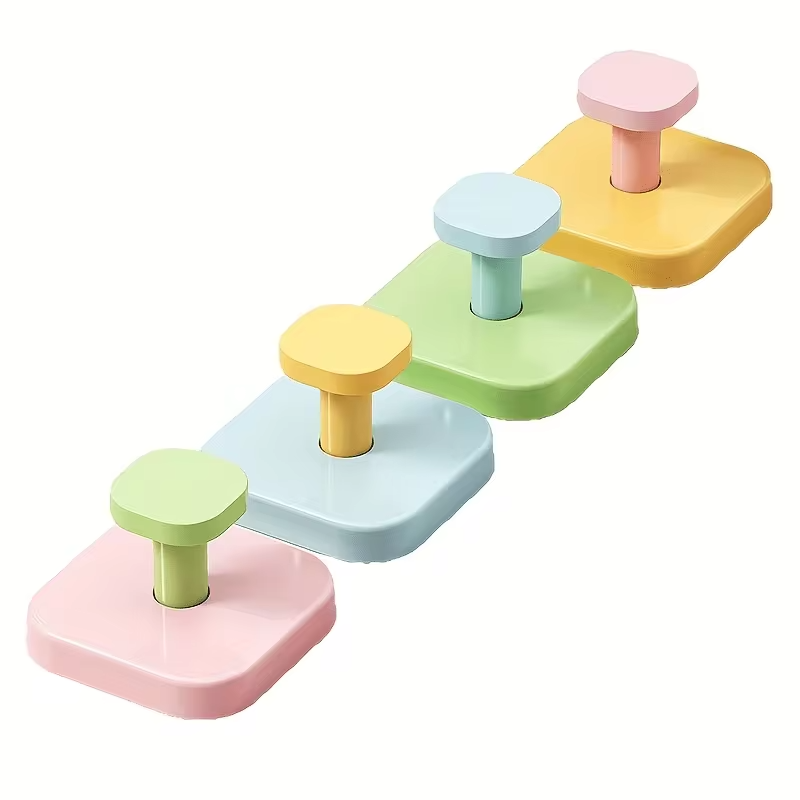 Dopamine Suction Cup Hooks - Back-of-door Hooks - Strong Adhesive, Seamless Hooks - No-drilling Bathroom Wall Storage Hooks