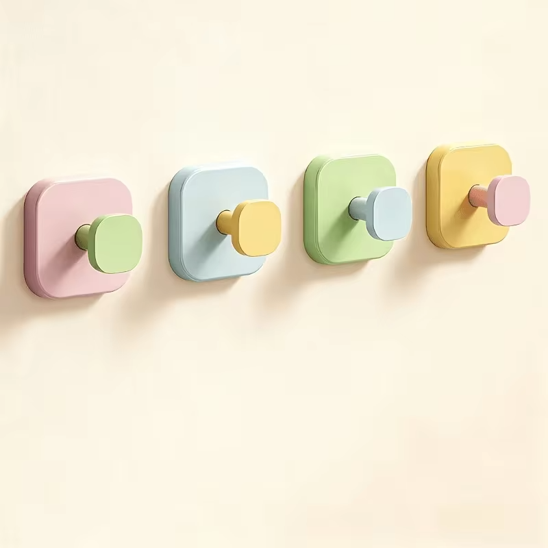 Dopamine Suction Cup Hooks - Back-of-door Hooks - Strong Adhesive, Seamless Hooks - No-drilling Bathroom Wall Storage Hooks