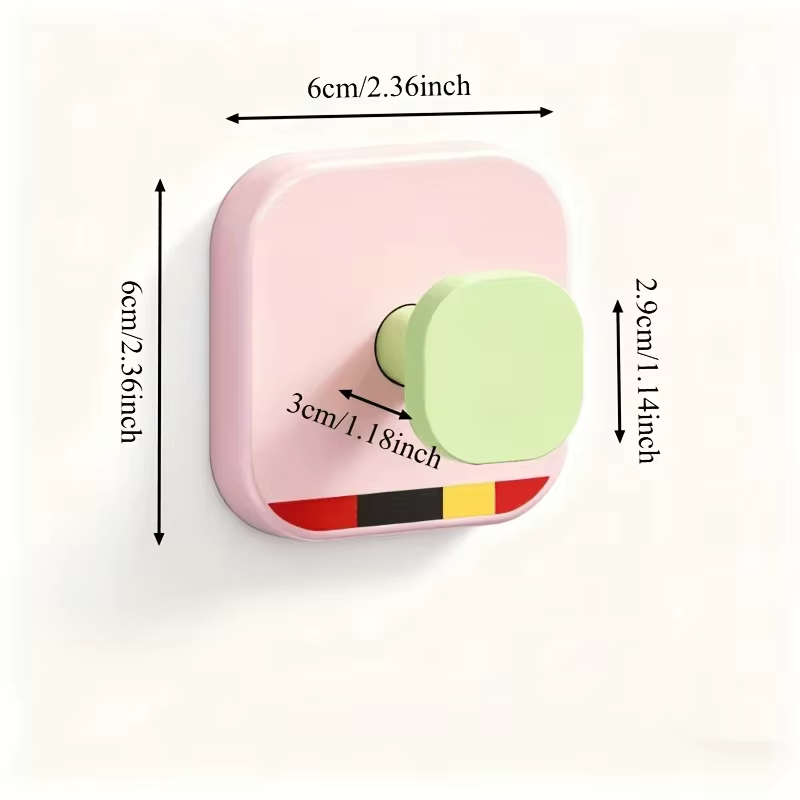 Dopamine Suction Cup Hooks - Back-of-door Hooks - Strong Adhesive, Seamless Hooks - No-drilling Bathroom Wall Storage Hooks
