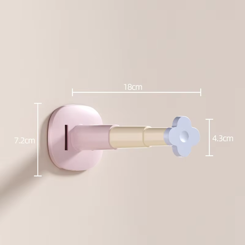 Installation Retractable And Adjustable Length Home Use Hanger Storage Container Hanger Storage Rack No-Drill Suction Cup
